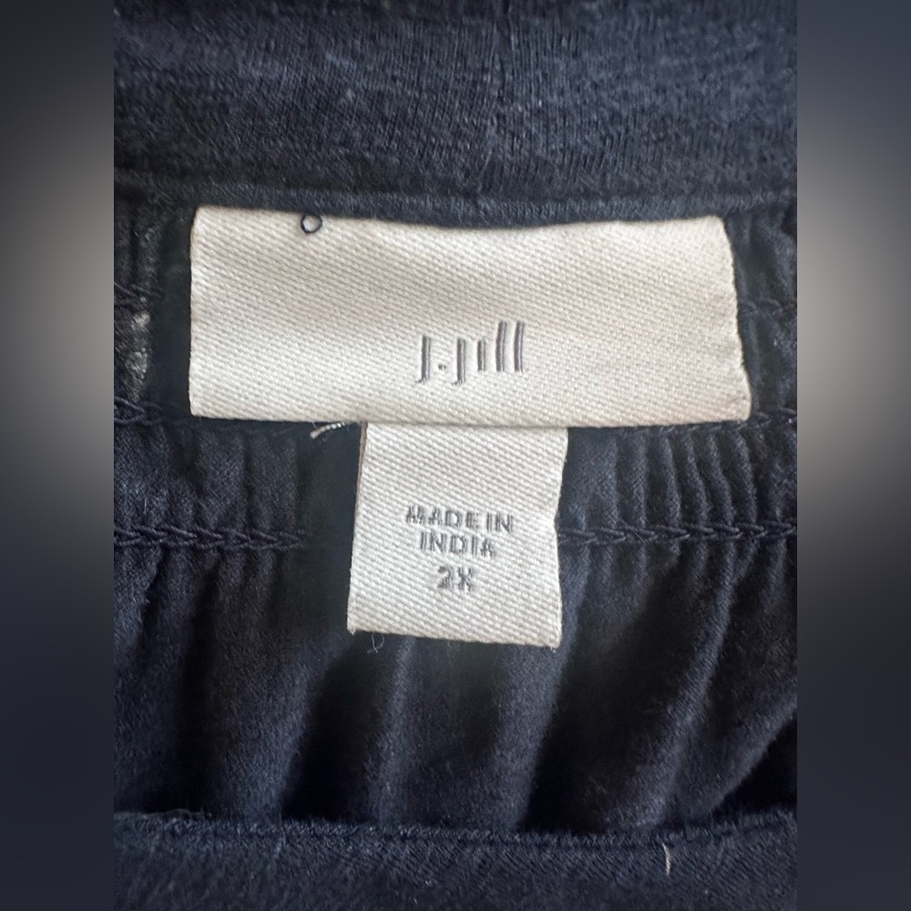 J. Jill - Floral Navy Women's Long-Sleeved Top - Size 2X - Picture 3 of 7